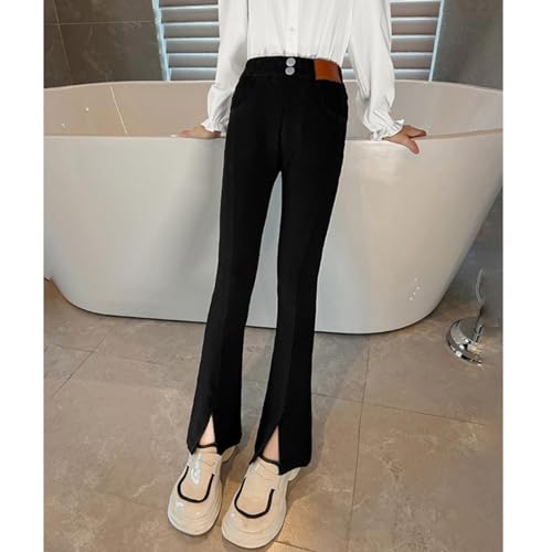 Flare Jeans for Girls Bootcut High Waist Stretch Slimming Bell Bottom Pants Toddler Girls Denim Baby Girl Clothes Fall2