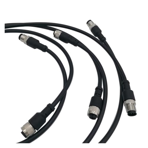 Cable sensor M12 impermeable de 4 pines y doble cabeza para automatización 6