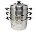 CONCORD 3 Tier Premium Stainless Steel Steamer Set (26 CM)