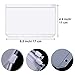 Yaomiao 15 Packs A6 Binder Pockets 6 Holes Budget Cash Envelopes Clear Zipper Folders Loose Leaf Bags Waterproof PVC Document Pouch Filing Bags Loose Leaf Bags for 6 Ring Binder