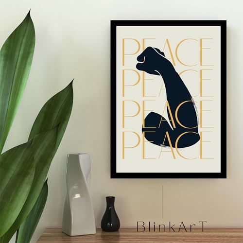 Image of BLINKART Trendy Abstract Wall Art Painting Print Design | Aesthetic Wall Decor Photo Artwork Frame Decoration Hanging For Home Bedroom Living Room Office Wall Decor | T068 | 13x10 Inches