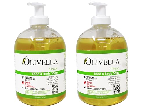 Olivella Face & Body Soap Bath Soaps 16.9 oz (Pack of 2)