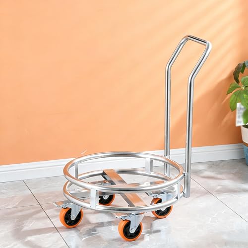 Support mobile en acier inoxydable avec support bouteille de gaz - 2