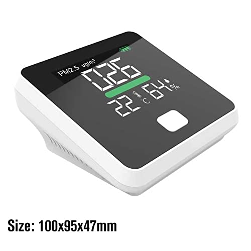 n/A Pm2.5 Détecteur de la qualité de l'air Détecteur Température Humidité Compteur Moniteur de gaz LCD Thermomètre à la poussière d'écran Outil Multifonction - Image 5