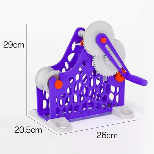 3D Printer Filament Retractor, Hand-cranked 3D Filament Respooler, Consumables Rewinder for Wires Weighing 1kg, Uniform Wire Routing, Removable Modular Design, Spool Winder for Printing Enthusiasts - Thumbnail 5