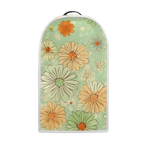 Image of Talayituse Cute Green Daisy Print Blender Dust Cover, Fingerprint Protection Cover for Stand Mixer or Coffee Machine, Home Kitchen Appliance Covers for Stain Dust Resistant Supplies