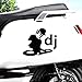 2PCS Music Club DJ Car Decal 5.91
