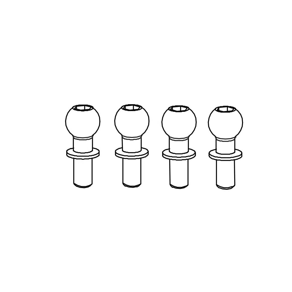 STASRC ZD Racing RX12 Spare Parts for ZD Racing RX12 Remote Control RC Drifting Car (Steering tie Rod Balls)