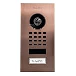DoorBird Portier vidéo IP avec détecteur de Mouvement - D1101V INOX Finition Bronze - Encastrable