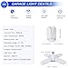 Deformable LED Ceiling Lights - 60W E26, 6000LM, 6500K Daylight White, 4 Adjustable Panels, Ideal for Garage, Warehouse, Basement