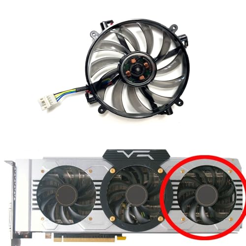 Ventilador de tarjeta gráfica Manli GeForce GTX 1070 1080 Gallardo repuesto derecho FD7010H12D