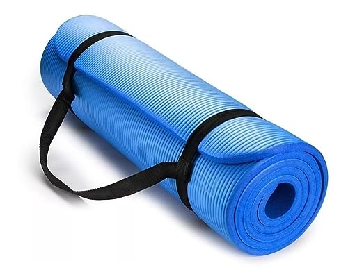 Colchonete Tapete Yoga Pilates Ginástica Grosso 10mm Premium (Preto)