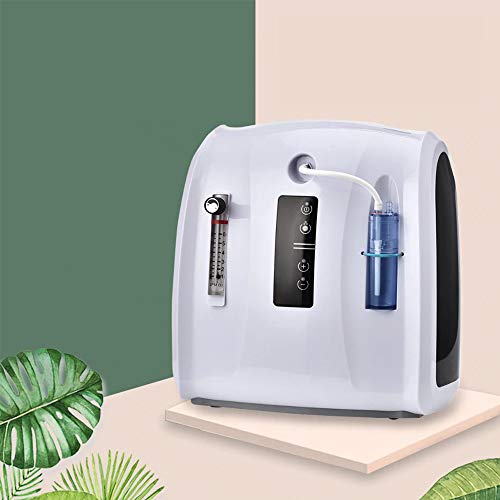 TOPQSC Generador de Concentrador de Oxígeno Portátil, Purificador de Aire Doméstico de La Máquina de Oxígeno 1-6L / min para uso Doméstico de Automóviles de Viaje