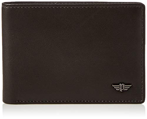 Police Nest Mens Wallet, Card Case & Money Organizer, Brown