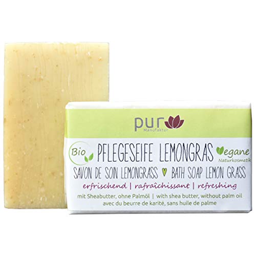 2 x 100 g pur Manufaktur bio Naturseife Pflegeseife (Lemongras) Cover