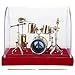 Akozon Mini GoldPlated Drum Set Model Decorative Piece - Unique Creative Musicians, Collectors, and Home Decor (14cm) (18cm)