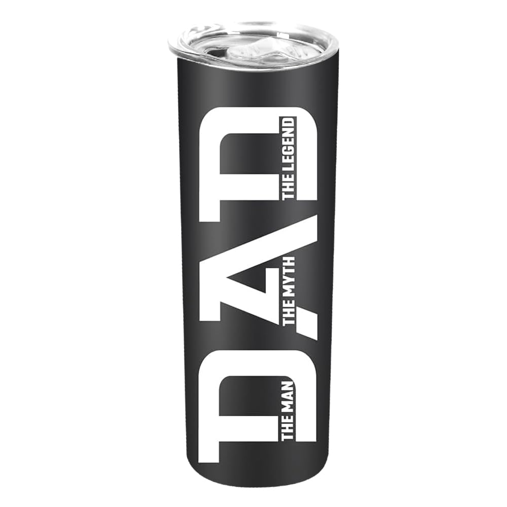 Gifts For Dad,Fathers Day Birthday Gifts From Daughter,Son,Wife And Husband Gift,Unique Birthday Gift For Dads,Papa,Husband,New Dads- Bonus Dad 20 Oz Skinny Tumbler Cup