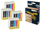  QUALITONER - 20 Cartouches Compatible pour EPSON T18 XL T18XL Noir (x8) + Cyan (x4) + Magenta (x4) + Jaune (x4) (Pâquerette) pour Epson Expression Ho