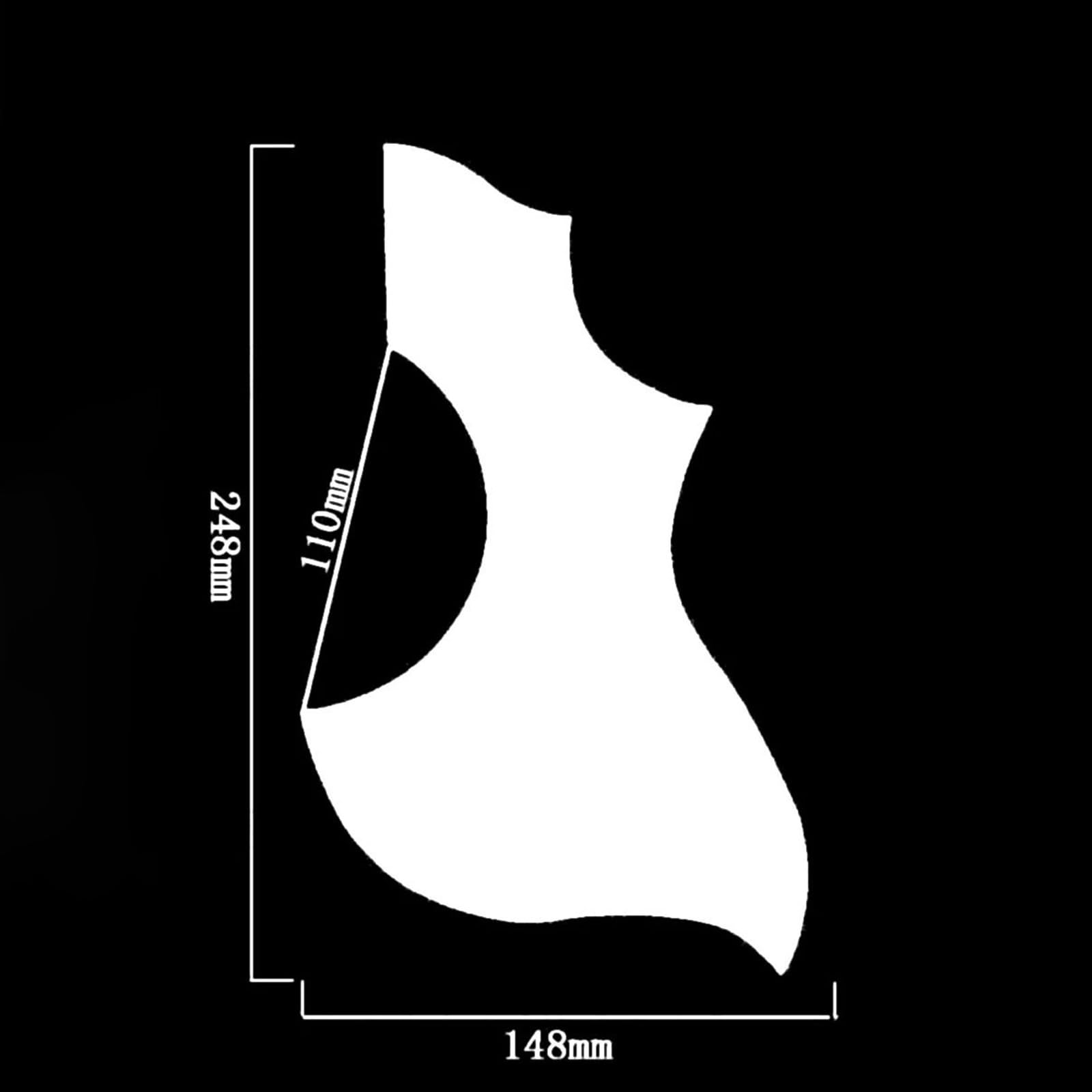 Battipenna per Chitarra Acustica Battipenna Per Chitarra Acustica Per Mancini Spessore 2 Mm Pannello Antigraffio Per Chitarra Autoadesiva