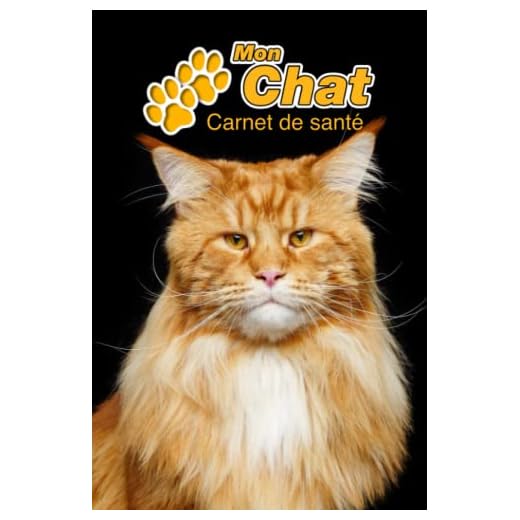 Mon Chat Carnet de santé: Maine Coon | 109 pages 15cm x 23cm A5 | Cahier à Remplir | Vaccinations | Suivi Médical | Visites Vétérinaires | Journal | Agenda | Contacts | Pour les amoureux des chats