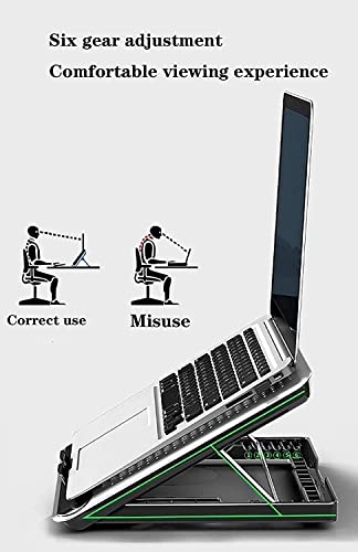 Base enfriadora para laptop de 12 a 17 pulgadas con puerto USB miniatura 4