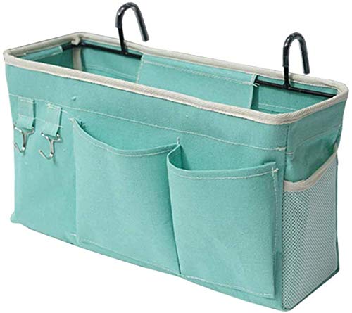 Fittoway - Bolsa de almacenamiento para cabeceros, literas, dormitorios y dormitorios organizando teléfono móvil, revista, gafas (verde)