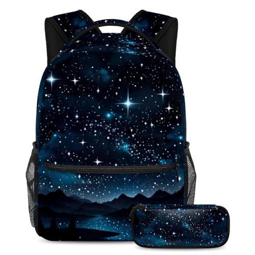 Ensemble de cartable ciel étoilé pour les cours et les loisirs