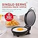 Dash Dash Mini Maker Griddle - Compact Breakfast and Pancake Maker for Small-Space Cooking - Nonstick Plate - Easy Clean - Quick Breakfast Appliance - White