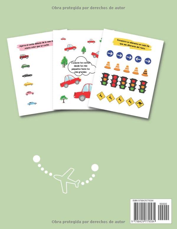 Vista 2 de Coches, camiones y aviones Libro de actividades para los niños de 2-5 años (Spanish Edition)