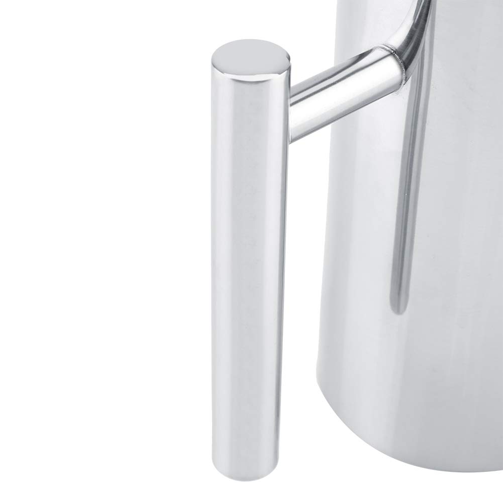 Brocca di Acqua, 2L in Acciaio Inox brocca di Acqua Potabile con Ghiaccio per Limonata Vino caffè Latte e Succo Caraffa per Bevande, Brocca di tè Freddo