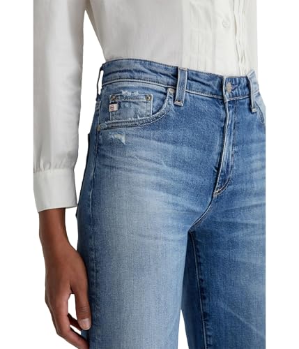 AG Adriano Goldschmied Women's Saige Mid Rise Wide Leg3