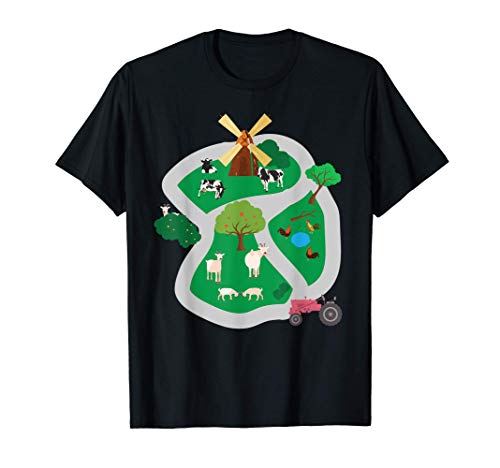 Spielteppich Dorf Track Vorn - Spielstraße Auto Geschenk T-Shirt