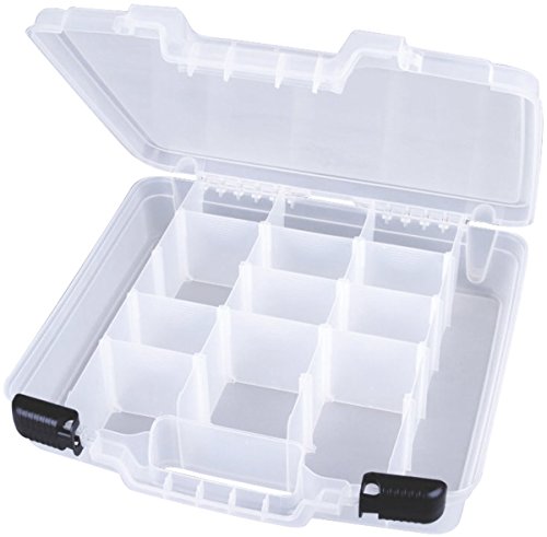 Image of ArtBin 6961AB Quick View Deep Base Carrying Case with Removable Dividers, Portable Art & Craft Storage Box, 15 inch, Clear