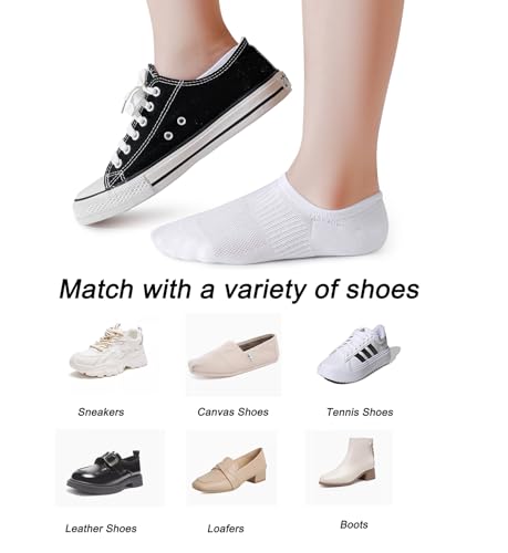 Pareberry 8 Pairs Boys Girls No Show Mesh Socks Cotton Non Slip Low Cut Arch Support Socks4