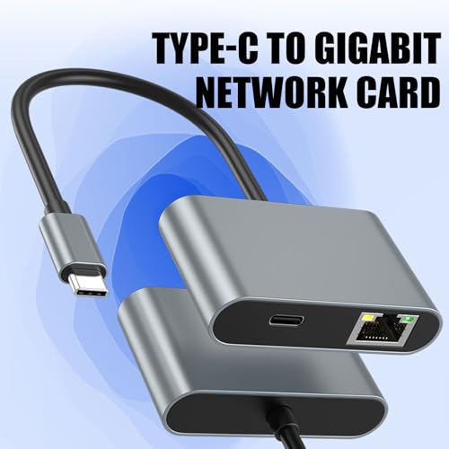 Adaptador USB a Ethernet Tipo C Gigabit LAN RJ45 para PC 6
