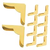 KONTONTY 10piezas Protectores De Esquinas Metálicos Vintage Para Álbumes y Carpeta Decorativos Color Dorado Adecuados Para Manualidades y Protección De Esquinas 926