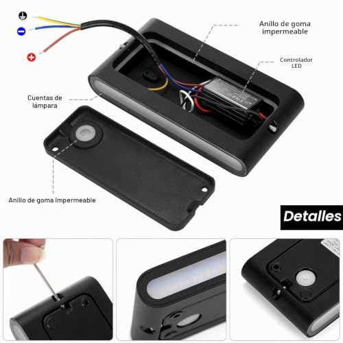Bañadores de pared impermeables IP65 con luces LED de 12W y diseño minimalista 2