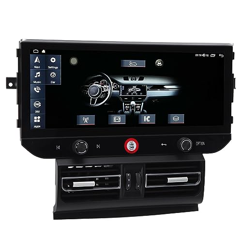 12.3in Rádio Estéreo do Carro Sem Fio Carplay Navegação Gps para Macan Lhd 2014-2016 (4+64G)