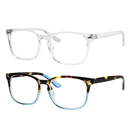 Image of Yogo Vision Blue Light Blocking Computer Glasses Anti Glare Reduce Eyestrain Eyeglasses for Men and Women