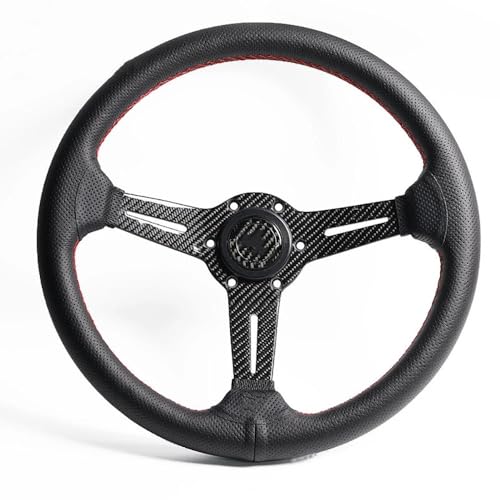 Liuchuchu LIUCHUCHU Kohlefaser 14-Zoll Sportlenkrad