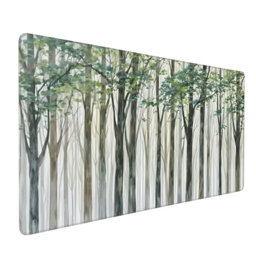 Alfombrilla de ratón de gran tamaño con acabado textil de alta fidelidad y diseño bosque