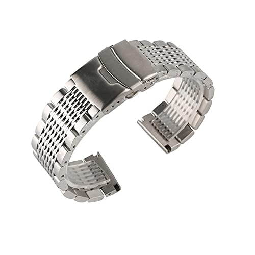 Bracelet de montre en acier inoxydable or exquis pour sublimer vos garde-temps de 20mm et 22mm