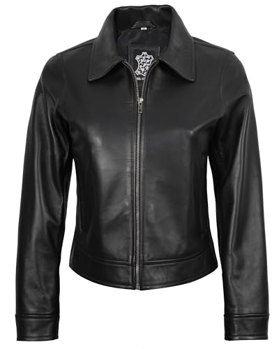 Image of Decrum Vintage Style Real Lambskin Casual Leather Jackets for Women