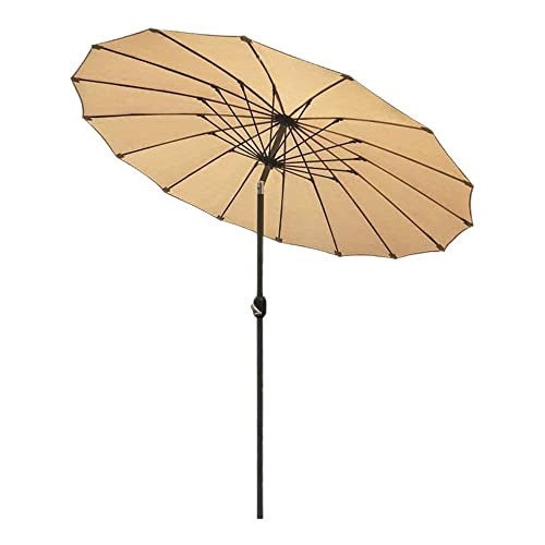 Parasol 2.5M para jardín y balcón CLSDRZC con manivela inclinable