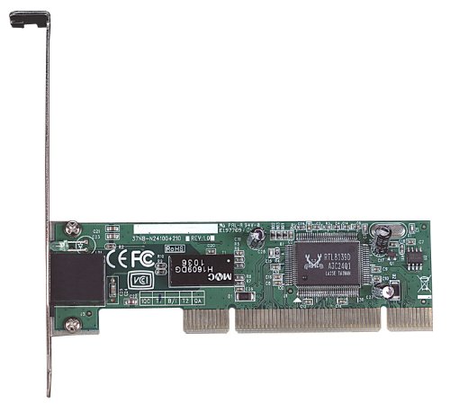 INTELLINET 1x 10/100 Mbps RJ45 Port Fast Ethernet PCI Network Card miniatura 2