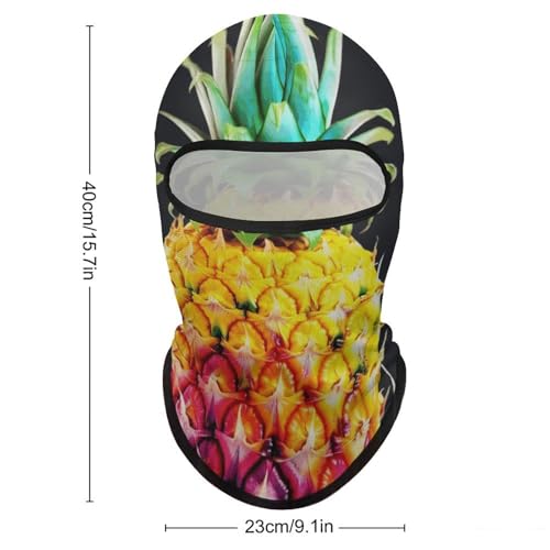 Balaclava para hombres, máscara para esquí y ciclismo, con diseño de piña, para invierno miniatura 2