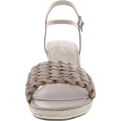 Bandolino Womens Jingle 3 Faux Leather Ankle Strap Wedge Sandals2