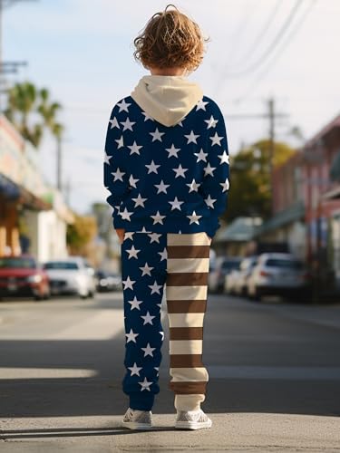 2-piece spring and autumn set of printed hoodies and sweatpants for boys aged 5 to 14 is designed for children and teenagers3