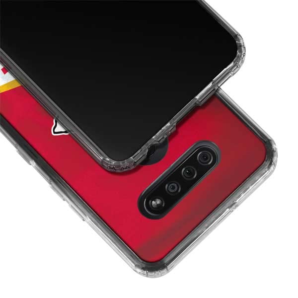 Skinit Clear Phone Case Compatible with LG K51/Q51 - Officially Licensed NFL Kansas City Chiefs Design