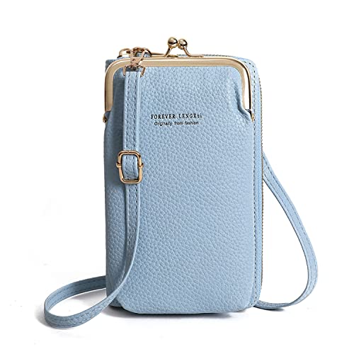Dyceittdia Bolso de Teléfono Móvil para Mujer, PU Bolso Bandolera Mujer Bolso Bandolera Móvil,Bolso de mujer para teléfono Bolso Pequeño Bandolera para Damas con Ranuras para Tarjeta de Correa Cover